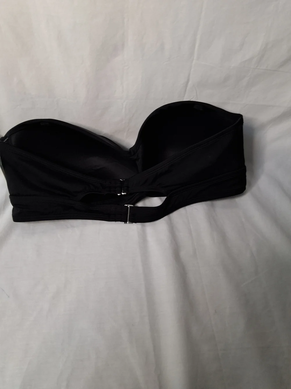 Maurices‎ Black Strapless Bandeau Swim Top with Removable Straps